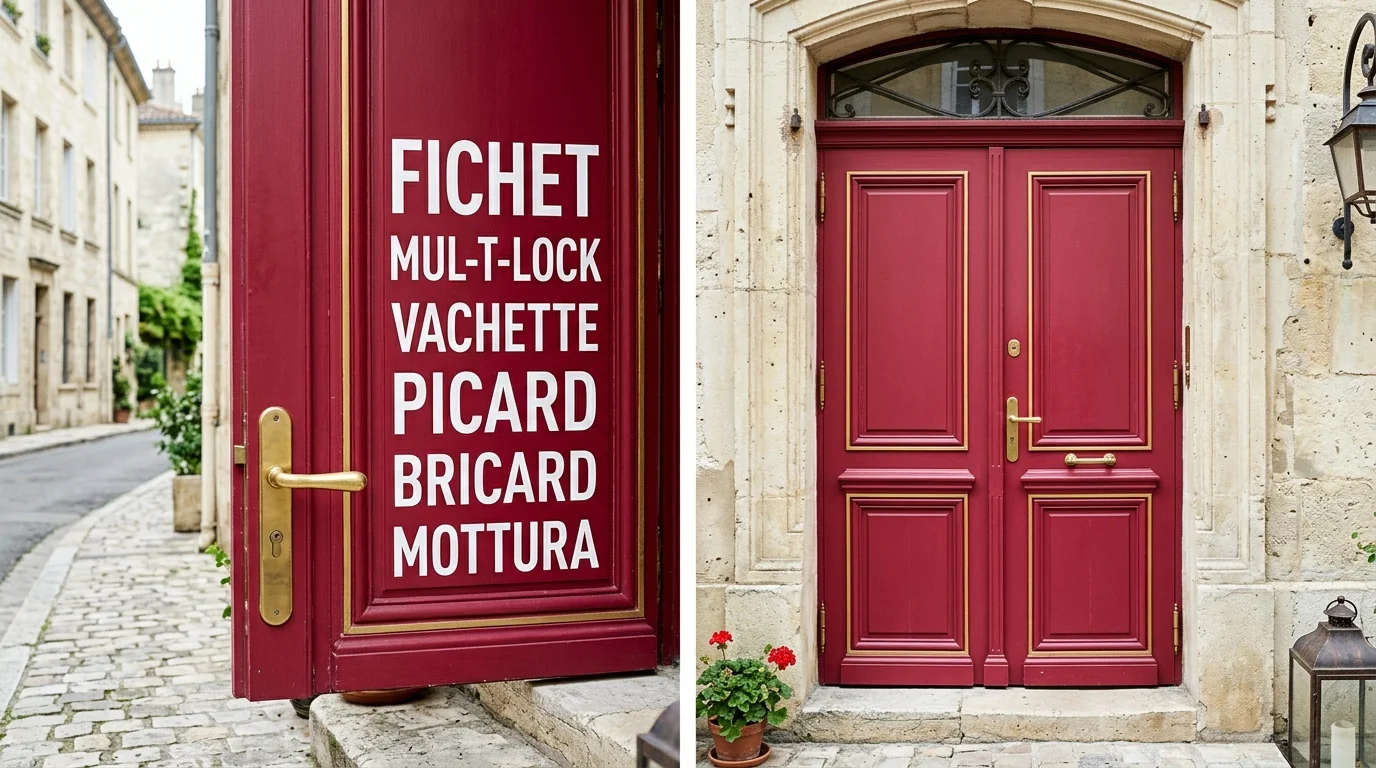 Installateur agréé · double-porte avec plaque des marques posées
